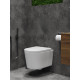 Комплект 6 в 1: инсталляция Tece c кнопкой 9400414 и унитазом Roxen Simple Compact 530120-01 Rimless Soft Close