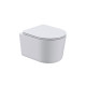 Комплект 6 в 1: инсталляция Tece c кнопкой 9400414 и унитазом Roxen Simple Compact 530120-01 Rimless Soft Close