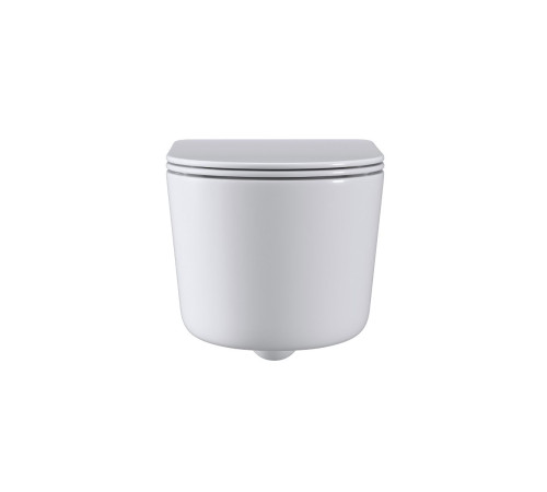 Комплект 6 в 1: инсталляция Tece c кнопкой 9400414 и унитазом Roxen Simple Compact 530120-01 Rimless Soft Close