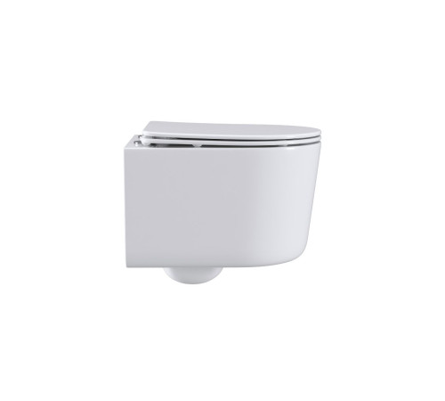 Комплект 6 в 1: инсталляция Tece c кнопкой 9400414 и унитазом Roxen Simple Compact 530120-01 Rimless Soft Close