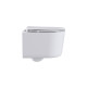Комплект 6 в 1: инсталляция Tece c кнопкой 9400414 и унитазом Roxen Simple Compact 530120-01 Rimless Soft Close
