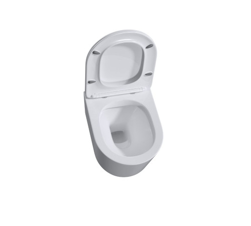 Комплект 6 в 1: инсталляция Tece c кнопкой 9400414 и унитазом Roxen Simple Compact 530120-01 Rimless Soft Close