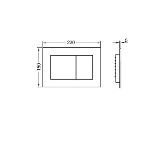 Комплект 6 в 1: инсталляция Tece c кнопкой 9400414 и унитазом Roxen Simple Compact 530120-01 Rimless Soft Close