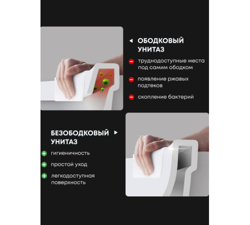 Комплект 6 в 1: инсталляция Tece c кнопкой 9400414 и унитазом Roxen Porto 530155-01 Rimless Soft Close