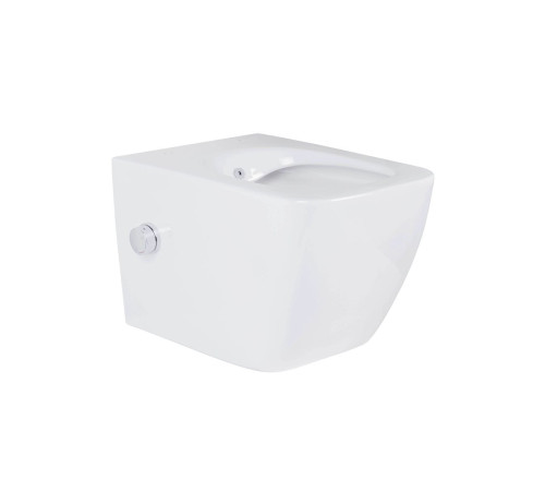 Комплект 6 в 1: инсталляция Tece 9400414 c кнопкой и унитазом Roxen Cube 530135-01X с функцией биде