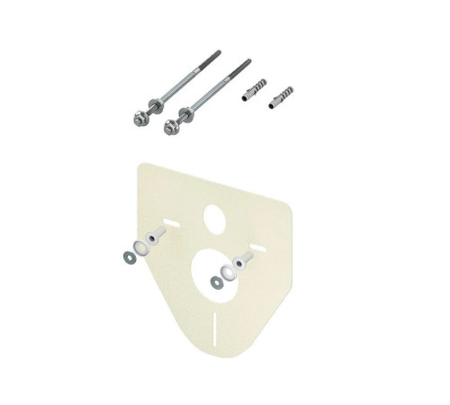 Комплект 6 в 1: инсталляция Tece 9400412 c кнопкой и унитазом Roxen Boro 530145-01 Rimless Soft Close