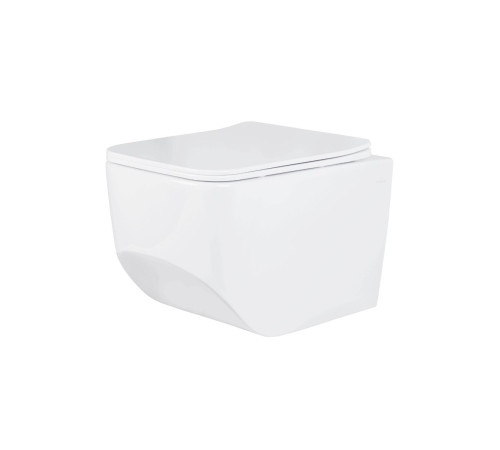 Комплект 6 в 1: инсталляция Tece 9400412 c кнопкой и унитазом Roxen Boro 530145-01 Rimless Soft Close