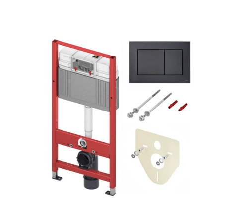  Комплект 6 в 1: инсталляция Tece с кнопкой 9400414 и подвесным унитазом Roxen Antares 530185-01