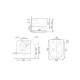 Комплект 6 в 1: инсталляция Tece 9400412 c кнопкой и унитазом Roxen Antares 530185-02 Rimless Soft Close