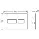 Система инсталляции для унитаза TECEprofil kit 9300434 с кнопкой Тecesolid
