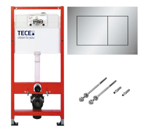 Система инсталляции для унитаза TECEbase kit 9400401 с кнопкой Tecenow 9240402