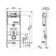 Комплект 6 в 1: инсталляция TECEbase kit 9400412 с кнопкой хром и подвесным унитазом Amore di Mare Temo P322