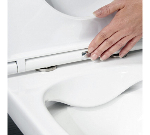 Комплект: инсталляция Grohe Solido 38811KF0 с черной кнопкой и подвесным унитазом Teymi Iva T40601