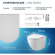Комплект: инсталляция Grohe Rapid SL 38721001 с кнопкой хром и подвесным унитазом Teymi Lina S T40102