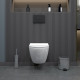 Комплект: инсталляция Grohe Rapid SL 38772001 с кнопкой и подвесным безободковым унитазом Teymi Lina Pro T40106