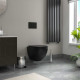 Комплект: инсталляция Grohe Rapid SL 38772001 с кнопкой и подвесным безободковым унитазом Teymi Lina S Black T40111