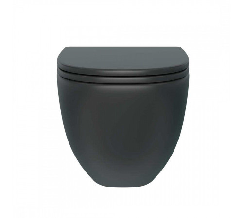 Комплект: инсталляция Tece с кнопкой 9400414 и подвесным унитазом Teymi Lina S Black T40111