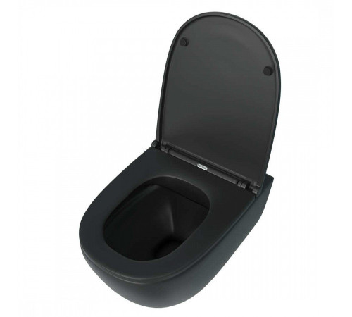 Комплект: инсталляция Tece с кнопкой 9400414 и подвесным унитазом Teymi Lina S Black T40111