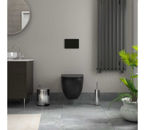 Комплект: инсталляция Tece с кнопкой 9400414 и подвесным унитазом Teymi Lina S Black T40111