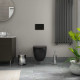 Комплект: инсталляция Grohe Rapid SL 38772001 с кнопкой и подвесным безободковым унитазом Teymi Lina S Black T40111