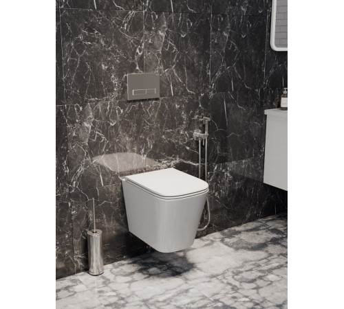   Комплект: инсталляция Grohe Solido 38811KF0 с черной кнопкой и подвесным унитазом Teymi Helmi S T40302