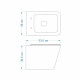 Комплект: инсталляция Grohe Rapid SL 38721001 с кнопкой хром и подвесным унитазом Teymi Helmi S T40302MB
