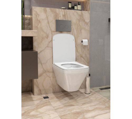   Комплект: инсталляция Grohe Solido 38811KF0 с черной кнопкой и подвесным унитазом Teymi Kati T40701