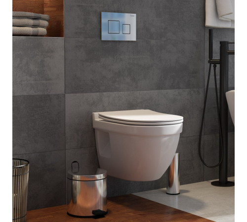 Комплект: инсталляция Grohe Rapid SL 38772001 с кнопкой и подвесным безободковым унитазом Teymi Vitra Pro T40806