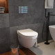 Комплект: инсталляция Grohe Rapid SL 38772001 с кнопкой и подвесным безободковым унитазом Teymi Vitra Pro T40806