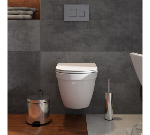 Комплект: инсталляция Grohe Rapid SL 38772001 с кнопкой и подвесным безободковым унитазом Teymi Vitra Pro T40806