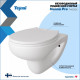 Комплект: инсталляция Grohe Rapid SL 38772001 с кнопкой и подвесным безободковым унитазом Teymi Hanna Pro T40901