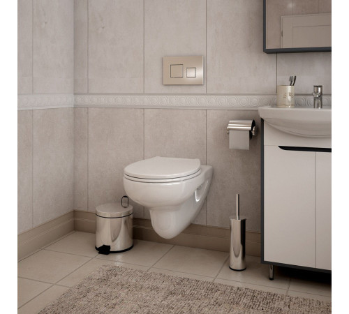 Комплект: инсталляция Grohe Solido 38811KF0 с черной кнопкой и подвесным унитазом Teymi Hanna Pro T40901