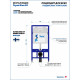 Комплект: инсталляция Teymi Aina 52 T70011 с кнопкой T70103BM и подвесным унитазом Teymi Iva T40601