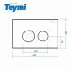 Комплект: инсталляция Teymi Aina 52 T70011 с кнопкой T70103BM и подвесным унитазом Teymi Iva T40601