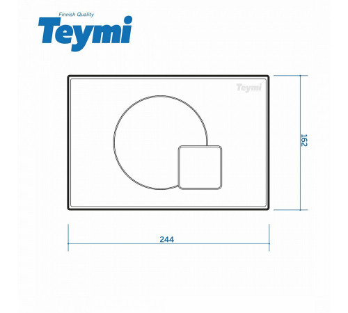 Комплект инсталляции Teymi Aina 50 T70033 + клавиша смыва Teymi Ellie T70022CH хром глянец