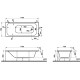 Акриловая ванна Vitra Optimum Neo (64570001000)