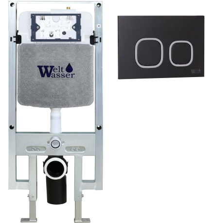 Инсталляция для подвесного унитаза Weltwasser Amberg 497 ST BL