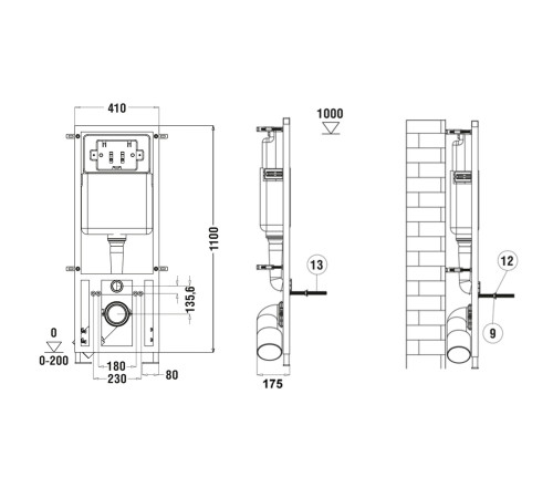Система инсталляции Weltwasser Marberg 410 RD CR