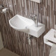 Умывальник  WeltWasser WW Aisbach 7950 GL-WT R (10000008693)   правый