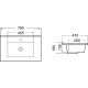 Умывальник WeltWasser WW Deilbach 7506-75 MT-BL  (10000005565)   
