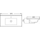 Умывальник WeltWasser WW Deilbach 7517-80 MT-BL  (10000005573)   
