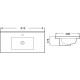 Умывальник WeltWasser WW Deilbach 7517-90 MT-BL  (10000005574)   