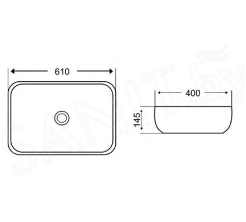 Умывальник WeltWasser WW Elbach 2143P MB  (10000004529) 