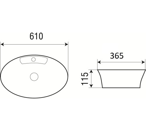 Умывальник WeltWasser WW Elbach 3203  (10000003858) 