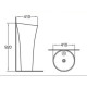 Умывальник WeltWasser WW Leerbach 4141 GL-WT (10000008707)  напольный