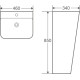 Умывальник  WeltWasser WW Leerbach 4438 GL-WT (10000005488)  напольный