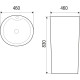 Умывальник  WeltWasser WW Leerbach 4646 GL-WT (10000005491)  напольный