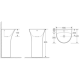 Умывальник  WeltWasser WW Leerbach 4842 GL-WT (10000013332)  напольный