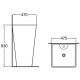 Умывальник  WeltWasser WW Leerbach 4847 GL-WT (10000013338)  напольный