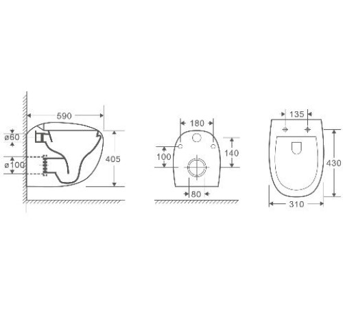 Подвесной унитаз WeltWasser Jeckenbach 004 GL-WT (10000003809)